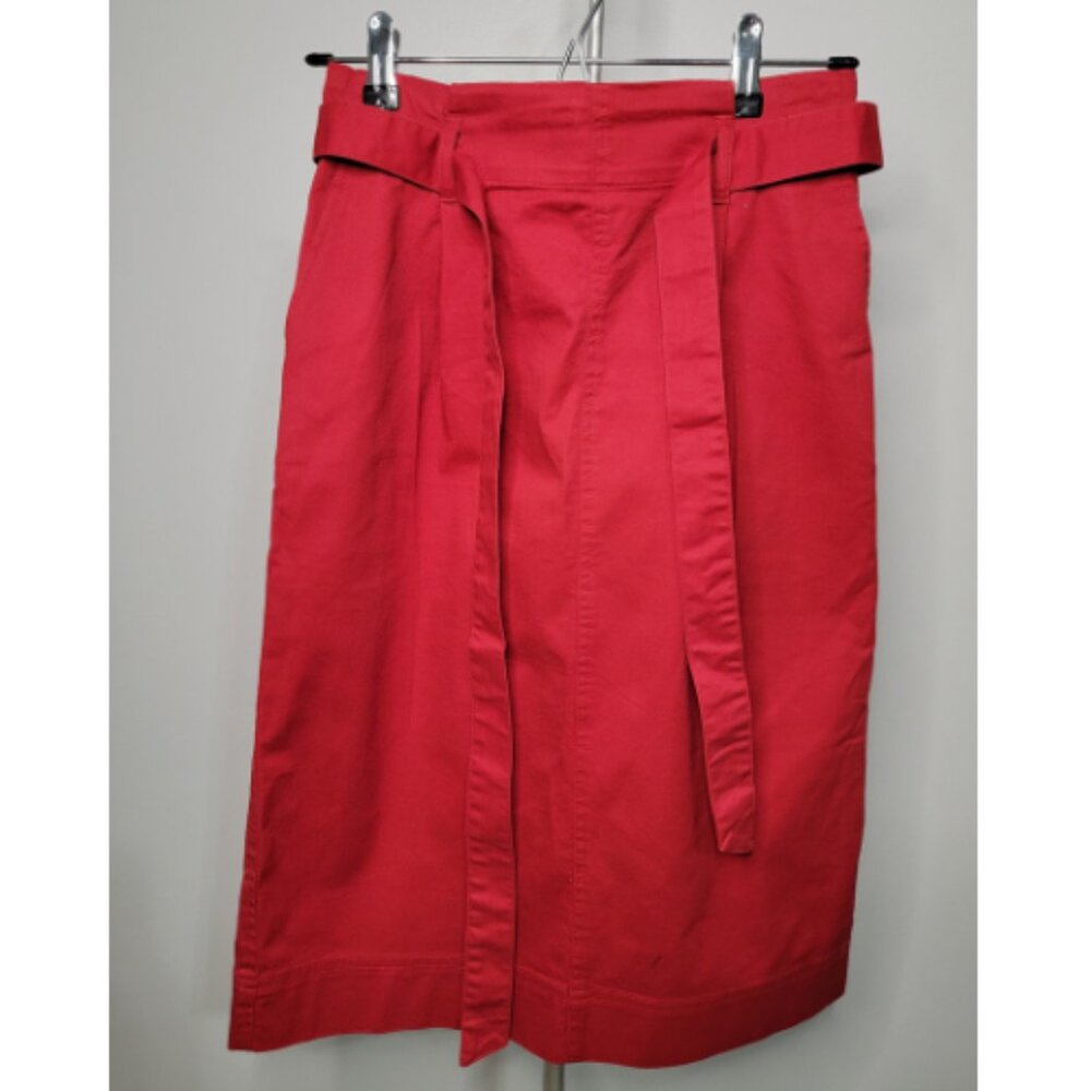 Uniqlo Red Midi Skirt